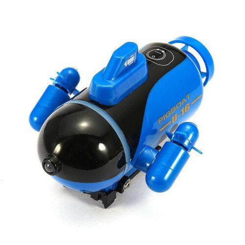 Mini Micro Radio Telecommande Rc Sub Boat Racing Submarine Explorer Jouets Cadeau,Bleu