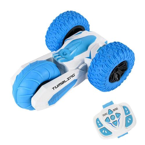 2.4g 8ch Rc Voiture Stunt Drift Deformation Rock Crawler Roll 360 Degres Flip Enfants Robot Interieur Jouets,A1 Bleu