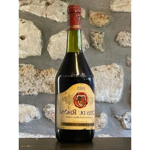 Vin Rouge, Cotes Du Rhone, Cave Vinicole De Morieres 1983
