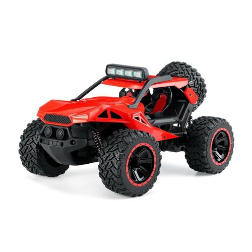 2.4g Rwd Rc Car Electric Desert Off-Road Truck Avec Lumière Led Modèle Rtr,Rouge