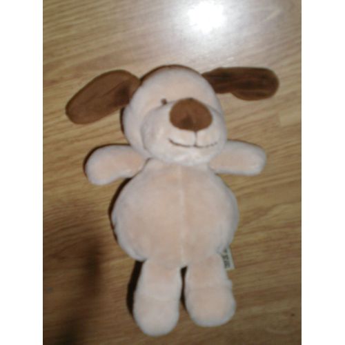 Doudou Peluche Chien Hund Dog Beige Marron Lapin Nicotoy Cora 15 Cm