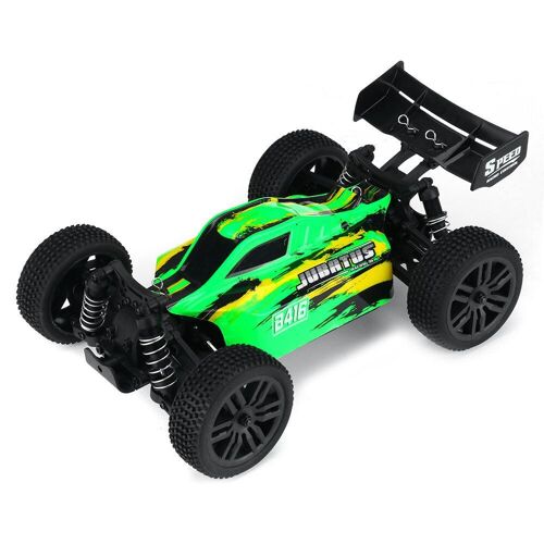 Voiture RC de Course 2.4G 4WD 4CH Haute Vitesse 40km/h Tout Terrain Modèle de Vehicule RTR RC Proportionnel Complet Voiture Hors Route pour Adolescents et Adultes,Vert