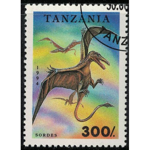 Tanzanie 1994 Oblitéré Used Animaux Préhistoriques Éteints Ptérosaure Sordes Su