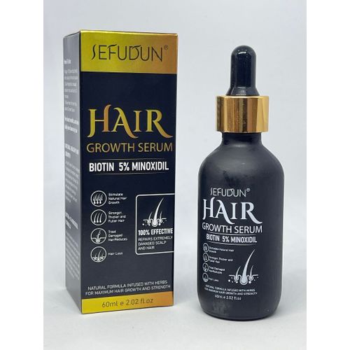 Serum Croissance Des Cheveux Biotine 5% Minoxidil 60ml 