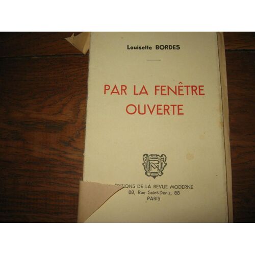 Par La Fenetre Ouverte (( Poesie