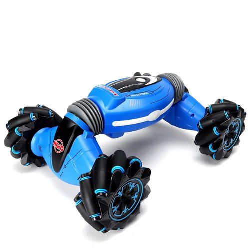 Rc Stunt Car 2.4g Telecommande Gesture Sensor All-Terrain Toy Cars Double Face Rotation Off Road 360 Flips Avec Lumières Musique Drift Dancing Rc Vehicule Jouet,Blue