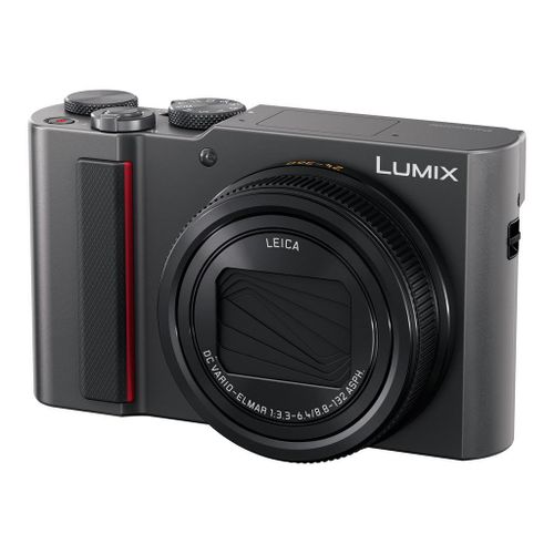 Appareil photo Compact Panasonic Lumix DC-TZ200  Appareil photo num?rique - compact - 20.1 MP - 4K / 30 pi/s - 15x zoom optique - Leica - Wi-Fi, Bluetooth - argent