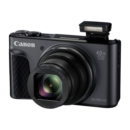 Canon PowerShot SX730 HS - Appareil photo numérique - compact - 20.3 MP - 1080p / 60 pi/s - 40x zoom optique - Wi-Fi, NFC, Bluetooth - noir
