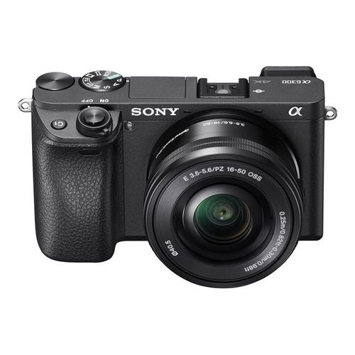 Appareil photo Système sans miroir ILCE-6300L Appareil photo numérique - sans miroir - 24.2 MP - APS-C - 4K / 30 pi/s - 3x zoom optique objectif 16-50 mm - Wi-Fi, NFC