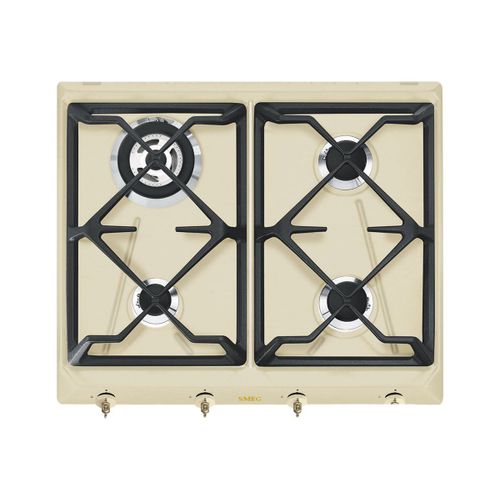 Smeg Coloniale SRV864POGH Table de cuisson au gaz Crème - 4 foyers