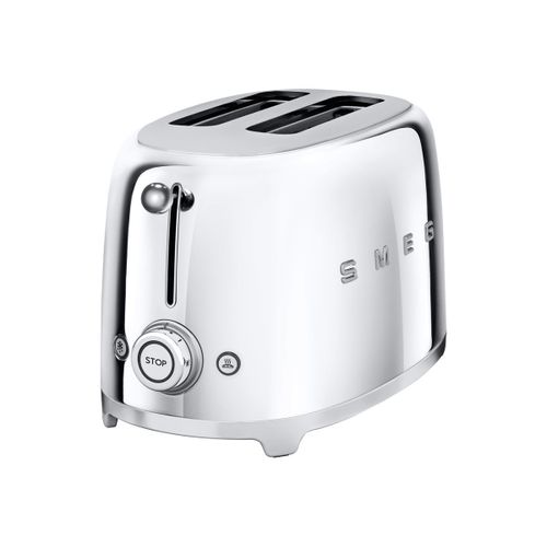 Smeg 50's Style TSF01SSEU - Grille-pain - 2 tranche - 2 Emplacements - chrome
