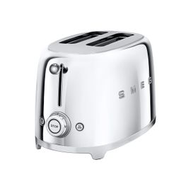 Smeg 50's Style TSF01SSEU - Grille-pain - 2 tranche - 2 Emplacements - chrome