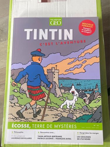 Une Création Geo, Tintin C’Est L’Aventure Numéro 16 Écosse, Terre De Mystère 