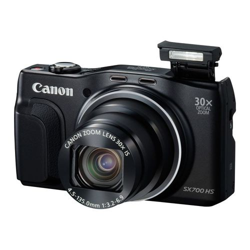 Canon PowerShot SX700 HS - Appareil photo numérique - compact - 16.1 MP - 30x zoom optique - Wi-Fi, NFC - noir