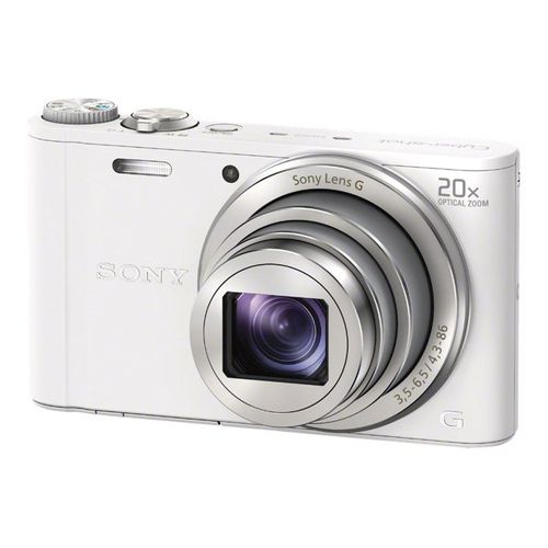 Sony Cyber-shot DSC-WX300 - Appareil photo numérique - compact - 18.2 MP - 20x zoom optique - Wireless LAN - blanc