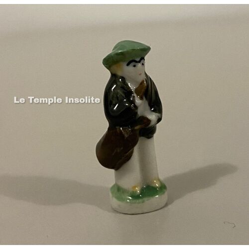 Fève Santon - Joueur De Tambour Noir Et Vert