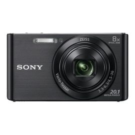 Sony Cyber-shot DSC-W830 - Appareil photo numérique - compact - 20.1 MP - 720 p - 8x zoom optique - Carl Zeiss - noir