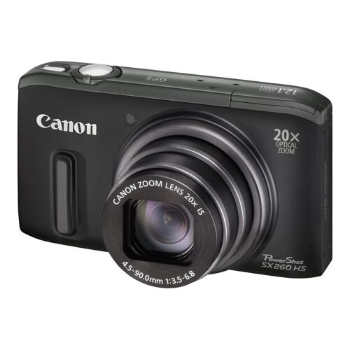 Canon PowerShot SX260 HS - Appareil photo numérique - compact - 12.1 MP - 1080p - 20x zoom optique - noir