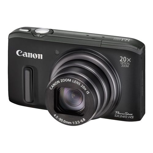 Canon PowerShot SX240 HS - Appareil photo numérique - compact - 12.1 MP - 1080p - 20x zoom optique - noir