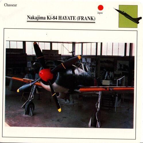 Fiche Avion Nakajima Ki-84 Hayate (Frank)