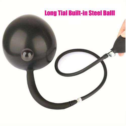 Plug Anal Gonflable Avec Pompe Séparée, Énorme Dilatateur D'anus, Massage De La Prostate Extensible, Pompe À Gode, Boule En Métal, Queue De Chien, Plug Anal, Jouet Sexuel
