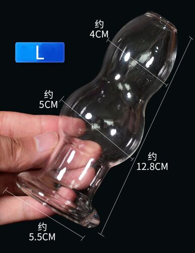 Godemichet Anal En Verre De Cristal De Spéculum Creux Pour Hommes Et Femmes, Gode Avec Extenseur De Bouchon, Jouets Sexuels Genci, Tunnel Anal