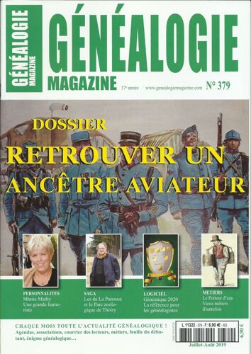Généalogie Magazine "Retrouver Un Ancètre Aviateur" N° 379