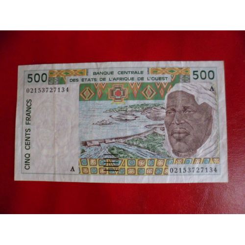 Cote D'ivoire  500 Francs  ,  Afrique De L'ouest A=Cote D'ivoire