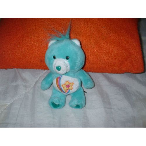 Peluche Bisounours Vert Turquoise