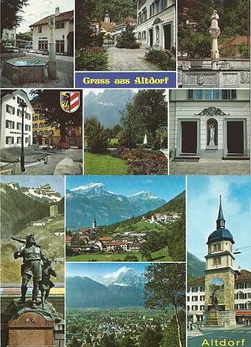 Suisse, Lot 2 Belles Cartes Postales Neuves, Vues D' Altdorf - Canton D' Uri, Patrie De Guillaume Tell.