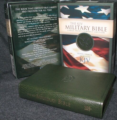 Military Bible-Kjv-Large Print Compact