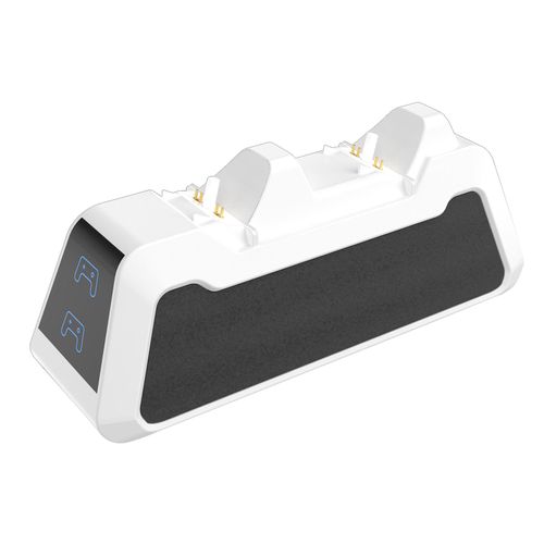 Support De Chargeur Multifonction Avec Affichage De Charge Led Ports Usb Interface De Type C Charge Rapide Convient Pour Ps5 Contrôleur Blanc + Noir