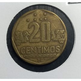 Perou 20 Céntimos Avec Braille 1992 Lima