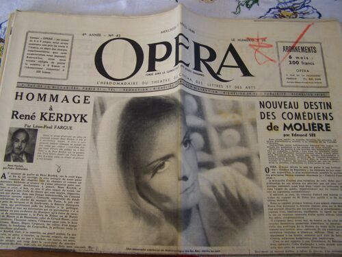 Opera  N° 43 : Hommage À René Kerdyk