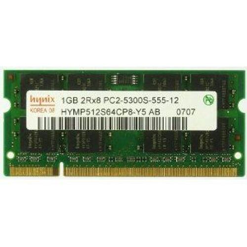 Mémoire Hynix 1 Go DDR2 SO DIMM 200 broches PC2-5300S (HYMP512S64CP8-Y5 AB)