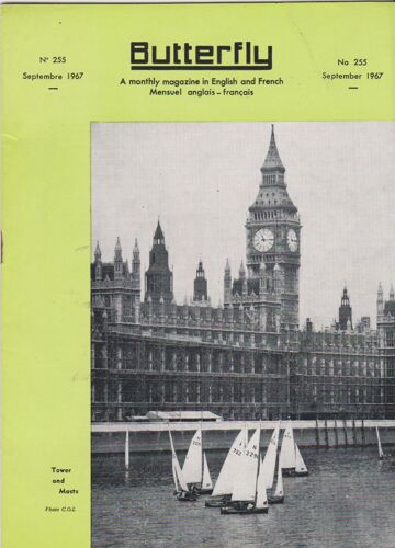 Butterfly English-French Magazine N° 255 Sept 1967 Tower And Masts Cover