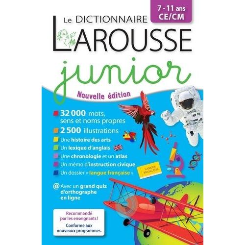 Dictionnaire Junior Ce/Cm - Edition 2020