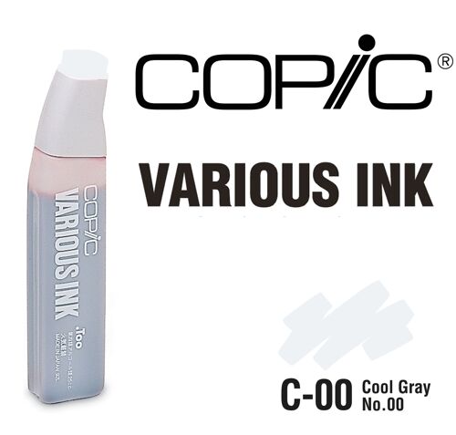 Encre Various Ink Pour Marqueur Copic C00 Cool Gray No.00