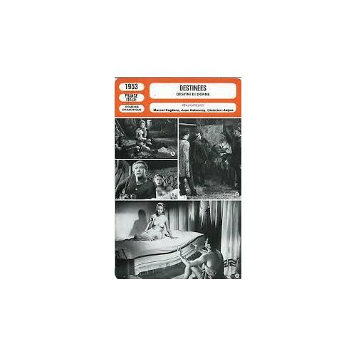 Fiche Monsieur Cinema Destinées (1953)