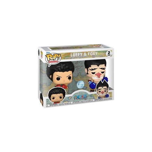 Pack 2 Figurines Funko Pop Animation One Piece Luffy & Foxy With Chase Modèle Aléatoire