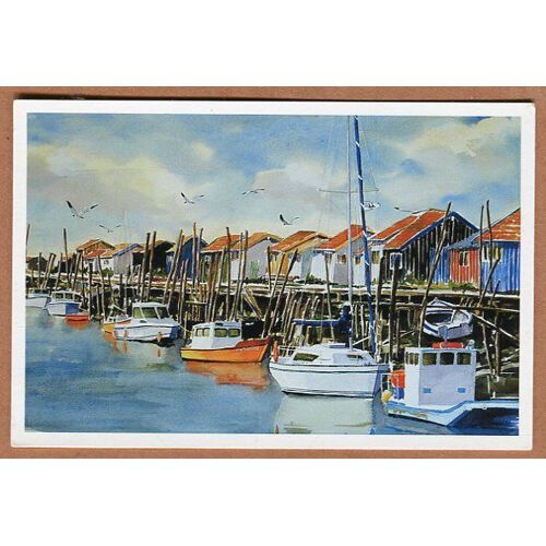 Carte Postale - " Images " - Aquarelle De Claude Coutin - Chenal Ostréicole - Charente-Maritime - 17