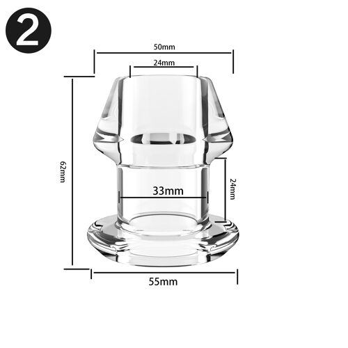 Dilatateur D'anus Creux Avec Insert, Plug Anal, Tunnel, Jouet, Énorme Spéculum Anal, Jouets Sexuels De Lavement Sm