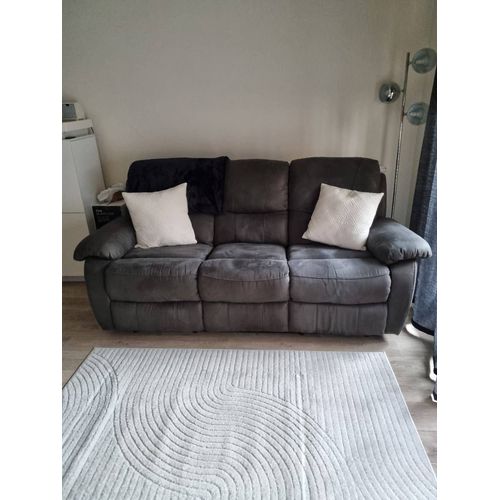 Canapé Relax Manuel À Gauche Et À Droite 3 Places