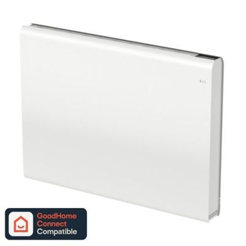 Radiateur connecté électrique à inertie sèche GoodHome Iriya blanc 1500W horizontal