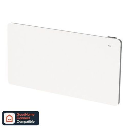 Radiateur connecté électrique double coeur de chauffe GoodHome Sondrio blanc 1500W horizontal