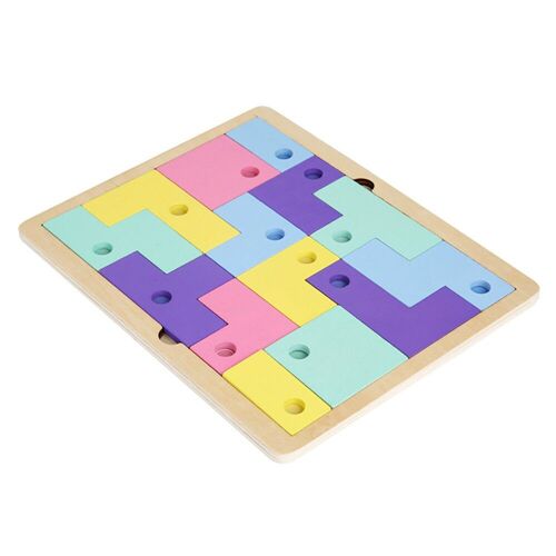 Macarone En Bois Couleur Jouet Puzzle Developpement De La Pensee Logique Educatif Pour Les Enfants