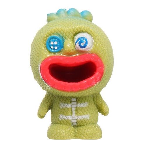 Novelties Toys Pop Out Alien Squishy Stress Reliever Fun Gift Vent Big Mouth Slime,Blue