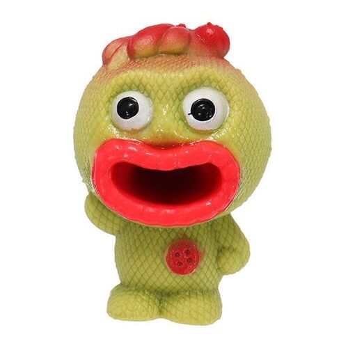 Novelties Toys Pop Out Alien Squishy Stress Reliever Fun Gift Vent Big Mouth Slime, Rouge