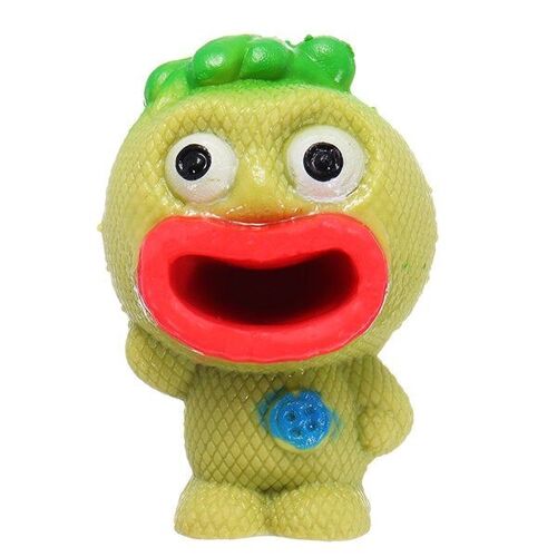 Novelties Toys Pop Out Alien Squishy Stress Reliever Fun Gift Vent Big Mouth Slime,Vert