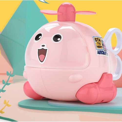 Multifonctionnel Creative Elementary School Papeterie Crayon Caoutchouc Purlin Petit Avion Forme Jouets Pour Enfants,Rose